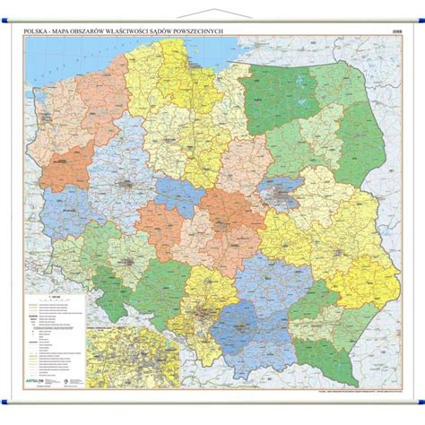 Mapa obszaru właściwości komorników w rejonie Wielunia