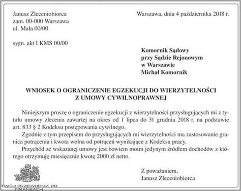 Pracownik otrzymujący wezwanie od komornika