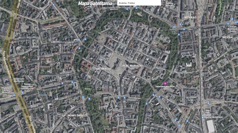 Mapa Częstochowy z zaznaczoną lokalizacją kancelarii komorniczej