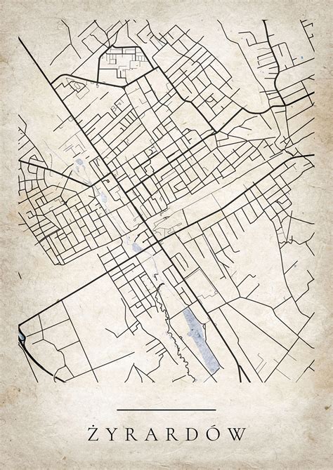 Mapa Żyrardowa z zaznaczoną lokalizacją kancelarii komorniczej