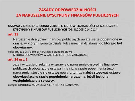 Schemat odpowiedzialności za naruszenie dyscypliny finansów publicznych