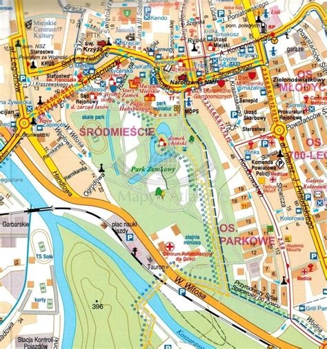 Mapa Żywiec i okolice