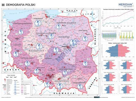 Mapa przedstawiająca procedurę dziedziczenia w Polsce