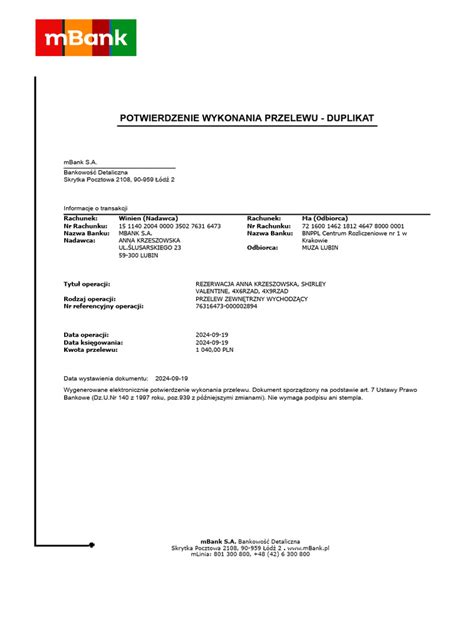 Proces cofnięcia przelewu bankowego