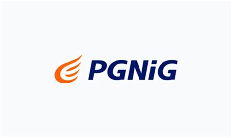 Logo PGNiG z symbolem bezpieczeństwa