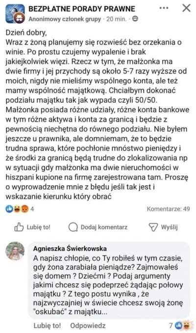 schemat podziału majątku w małżeństwie