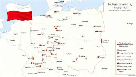 Mapa Polski z zaznaczonymi lokalizacjami spółek