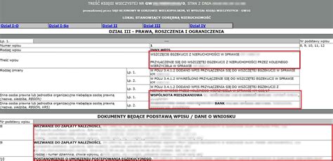 Dział III księgi wieczystej - miejsce wpisu ostrzeżenia