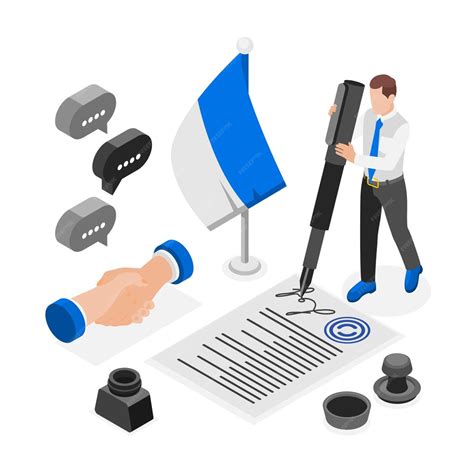 Ilustracja przedstawiająca dokumenty prawne i pieczęcie