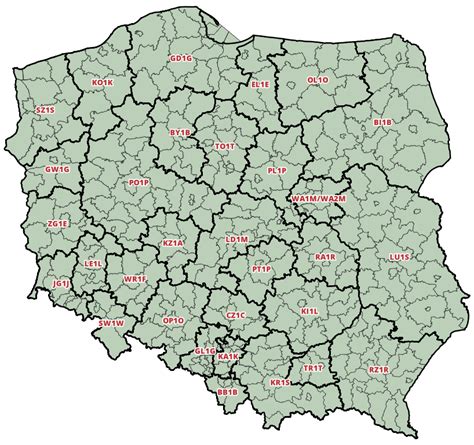 Mapa z lokalizacją sądów rejonowych w Warszawie