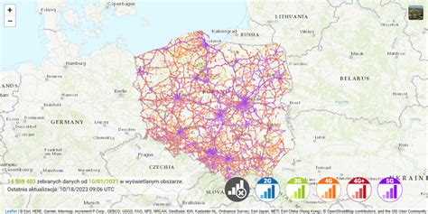 Mapa pokazująca zasięg działania windykacji terenowej