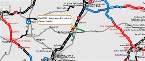 Mapa pokazująca lokalizację Radomska