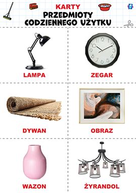Ilustracja przedstawiająca przedmioty codziennego użytku, których nie może zająć komornik