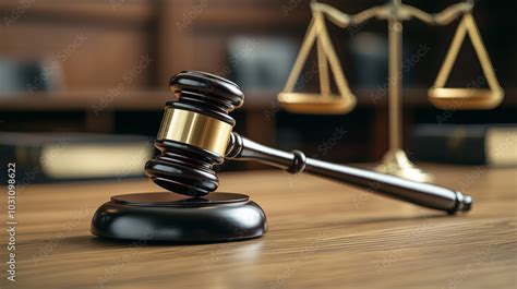 Symbol sprawiedliwości i młotek sędziowski