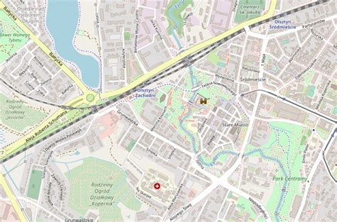 Mapa Olsztyna z zaznaczonymi ulicami Dąbrowszczaków, Linki, Wyzwolenia