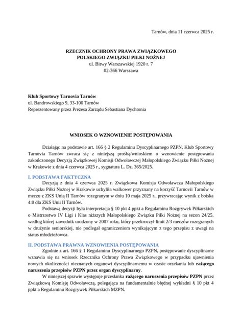 Terminarz postępowania upadłościowego