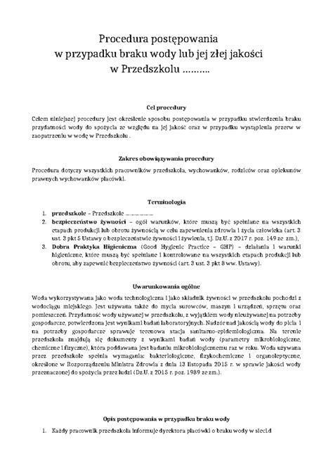 Procedura postępowania przy braku odpowiedzi kontrahenta