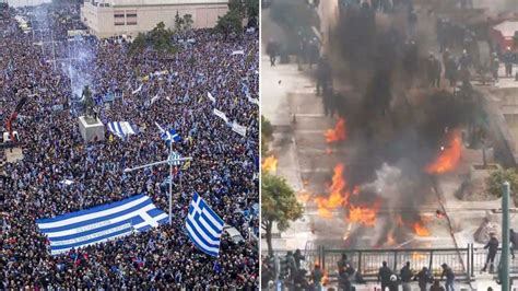 Protesty uliczne w Grecji