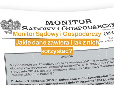 Monitor Sądowy i Gospodarczy - przykładowy wpis o upadłości