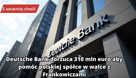 Infografika porównująca warunki ugód z Deutsche Bank i innych banków