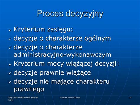 Proces decyzyjny dotyczący odpowiedzialności osoby trzeciej