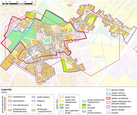 Mapa obszaru działania komornika w Poznaniu