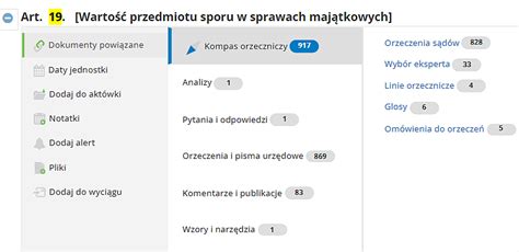 Schemat obliczania wartości przedmiotu sporu