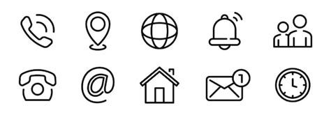 Ikony telefonów i kontaktu