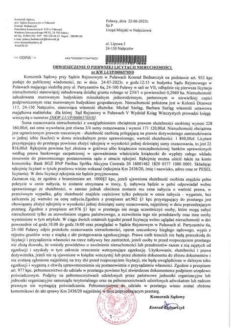 Grafika przedstawiająca minimalny próg długu do licytacji nieruchomości mieszkalnej