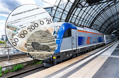 Ilustracja przedstawiająca wezwanie do zapłaty od PKP Intercity