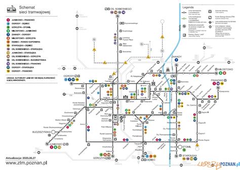 Schemat połączeń autobusowych w gminie Komorniki i Poznaniu