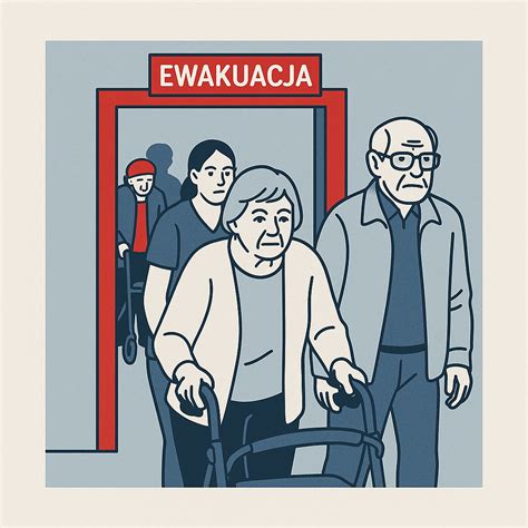 Zdjęcie przedstawiające personel domu opieki dbający o seniorów lub środki bezpieczeństwa w placówce