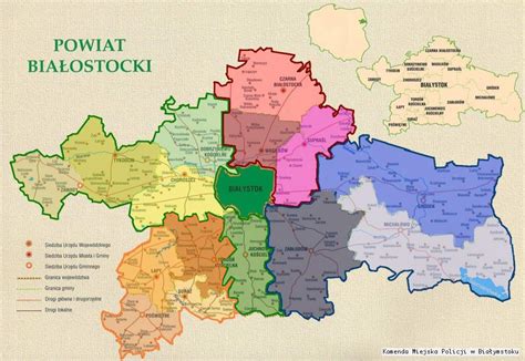 Mapa administracyjna powiatu