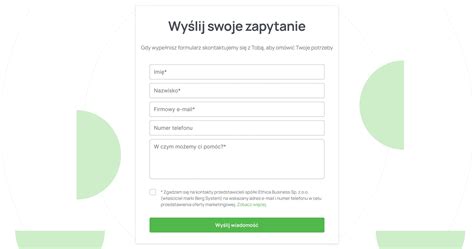 Formularz kontaktowy