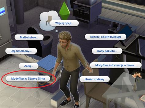 Zrzut ekranu z konsolą kodów w The Sims 4