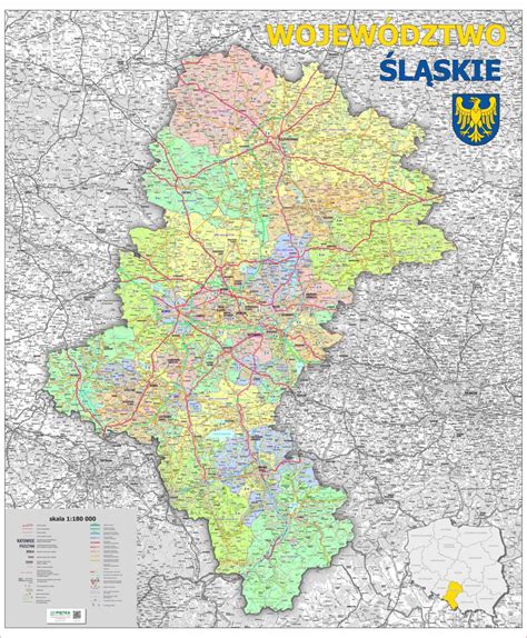 Mapa apelacji województwa śląskiego