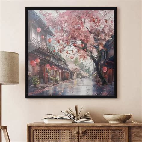 Japońska ulica z tradycyjną architekturą