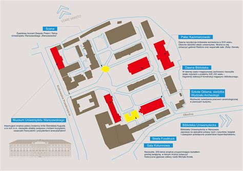 Mapa kampusu Uniwersytetu Jagiellońskiego