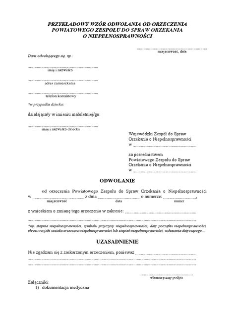 Przykładowy wzór upoważnienia