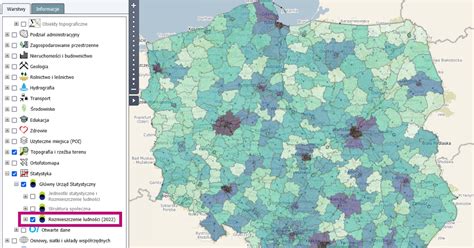 Mapa rozmieszczenia kancelarii komorniczych w Poznaniu