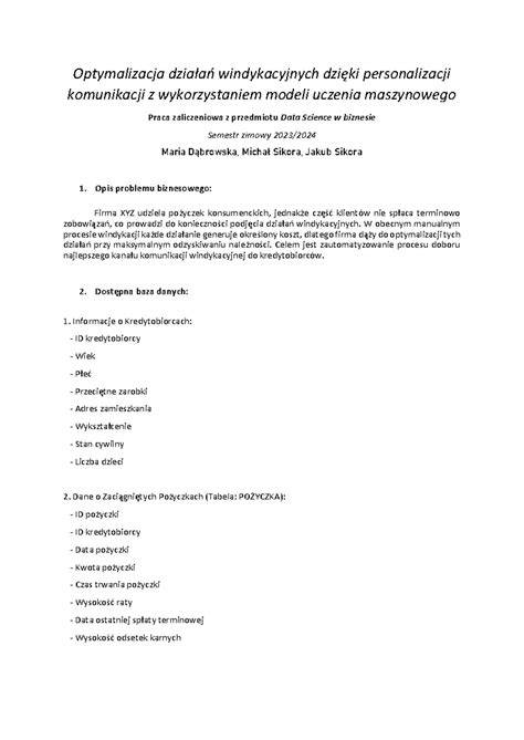Rzeczowy opis zasad dolnej granicy działań windykacyjnych