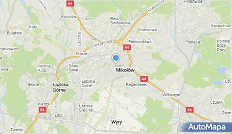 Mapa Mikołowa