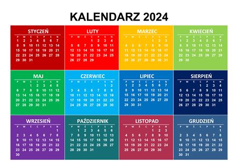 Kalendarz z zaznaczonymi terminami płatności