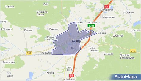 Mapa gminy Szubin